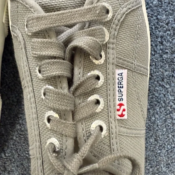 Superga Grey 2750 Cory Classic Unisex Canvas Sneakers Size 8-9 - Picture 6 of 6